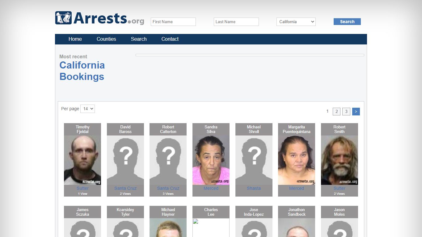 California Arrests and Inmate Search